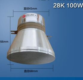 Κεραμική υπερηχητική έγκριση CE μετατροπέων 100W 28K καθαρισμού υψηλής δύναμης